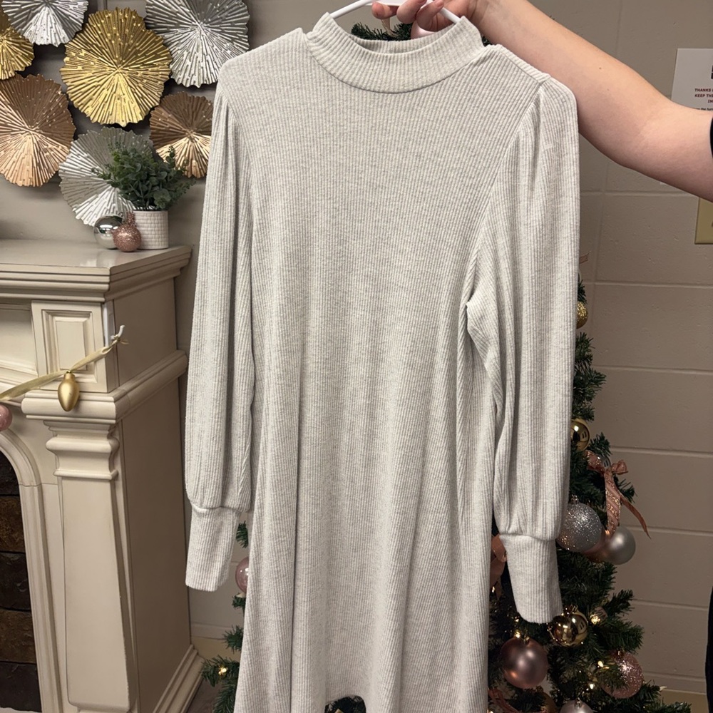 Falls Creek Cream Long Sleeve Dress